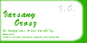varsany orosz business card